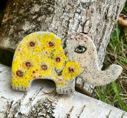 Set of Two Elephant Refrigerator Magnets