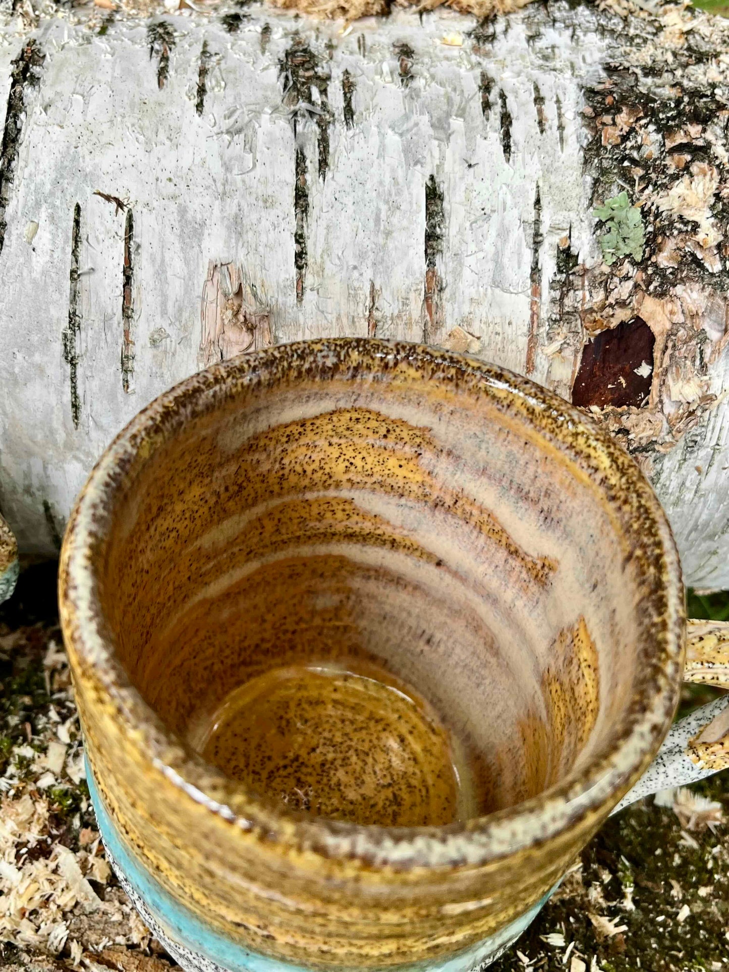 Set of Beachy Handled Cups
