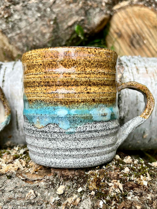 Set of Beachy Handled Cups