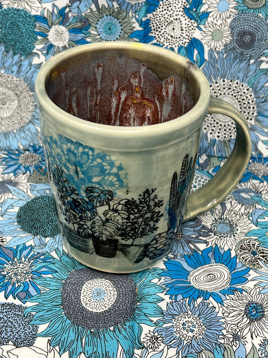 Houseplants and Lace Cups