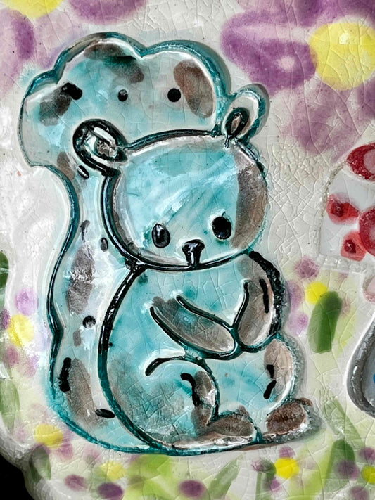 Blue Squirrel Trinket Dish