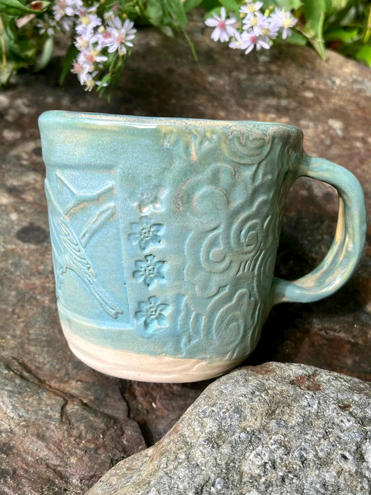 Turquoise Bird Mug