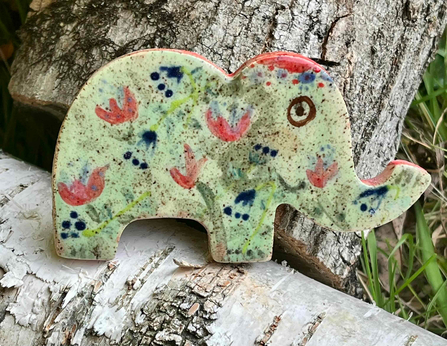 Set of Two Elephant Refrigerator Magnets