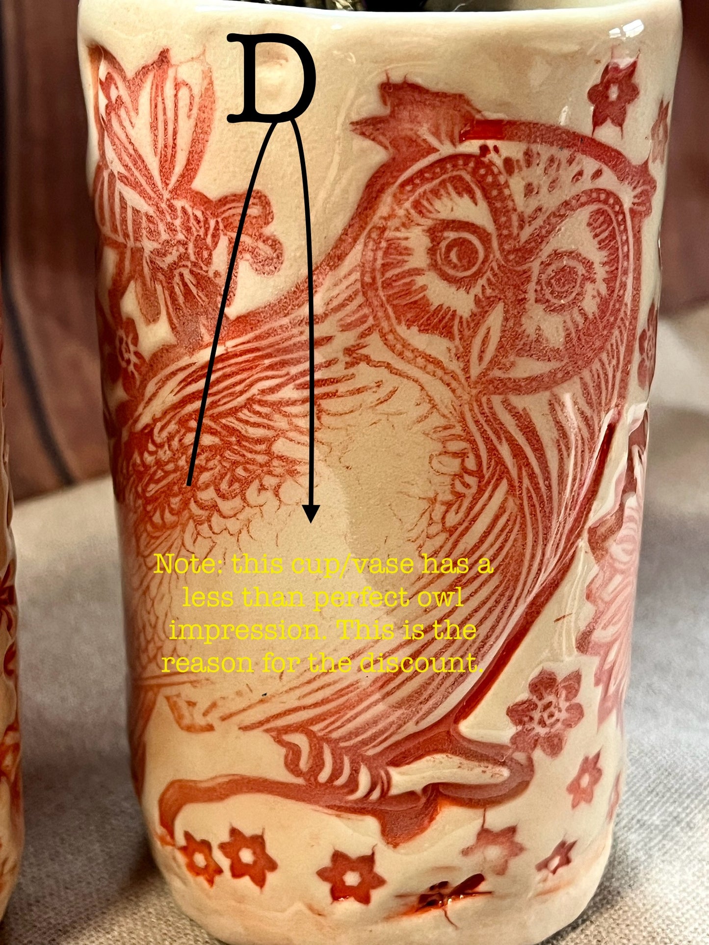 Owl Tumbler/Vase