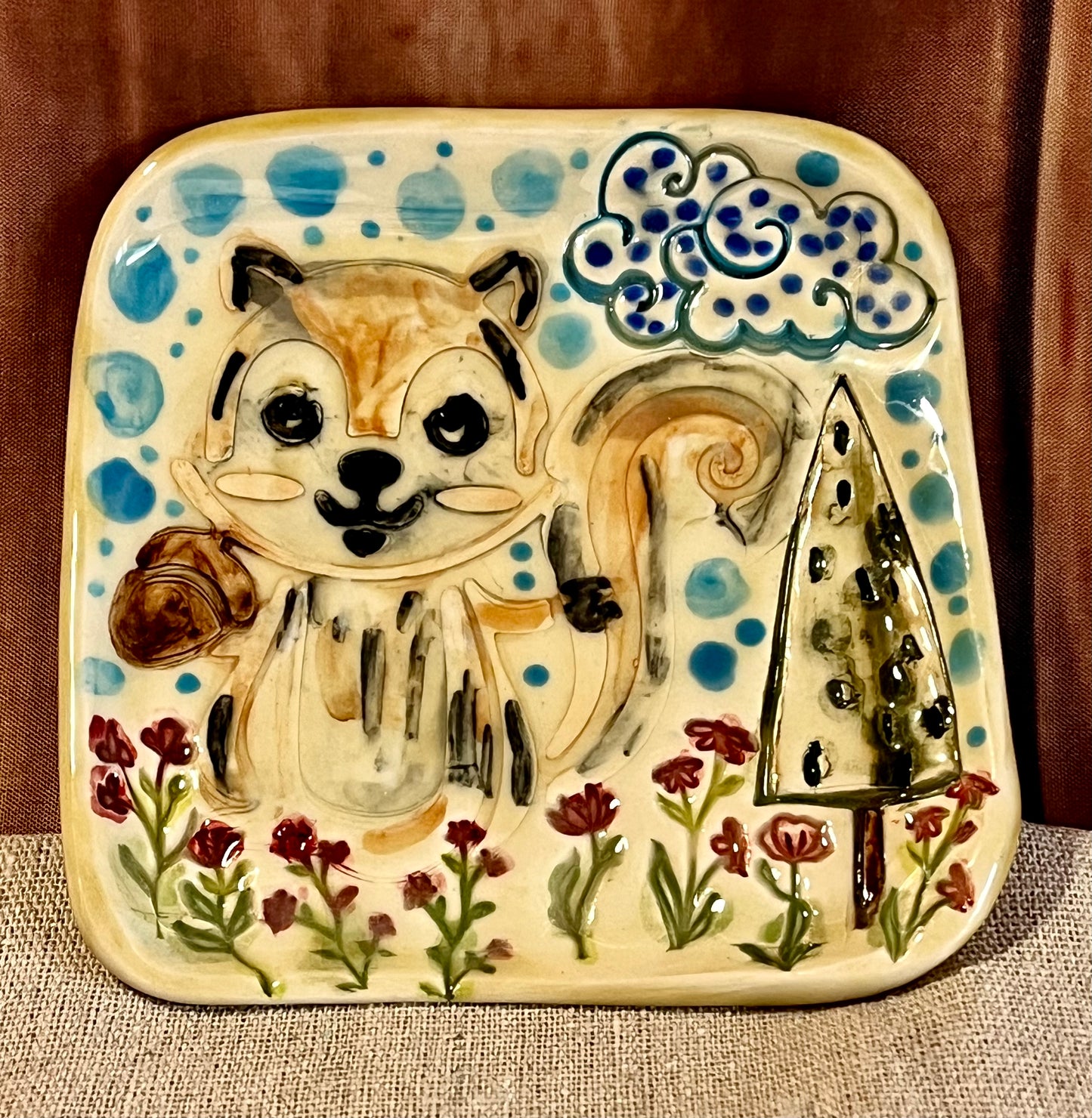 Oddly Large Squirrel Dish