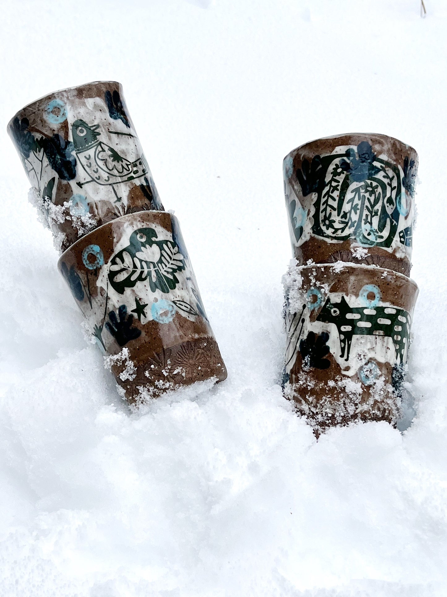 Set of Four Tumblers