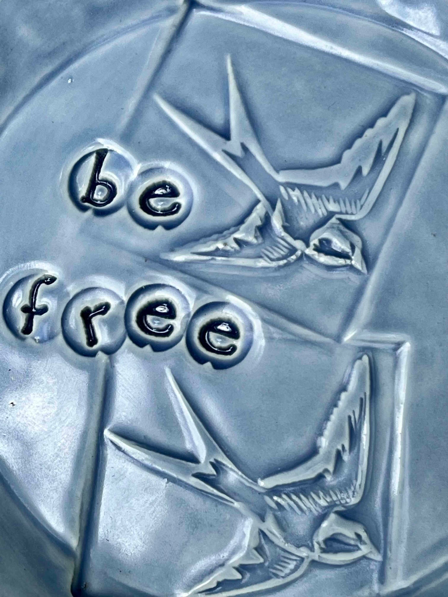 Small "Be Free"  Plate