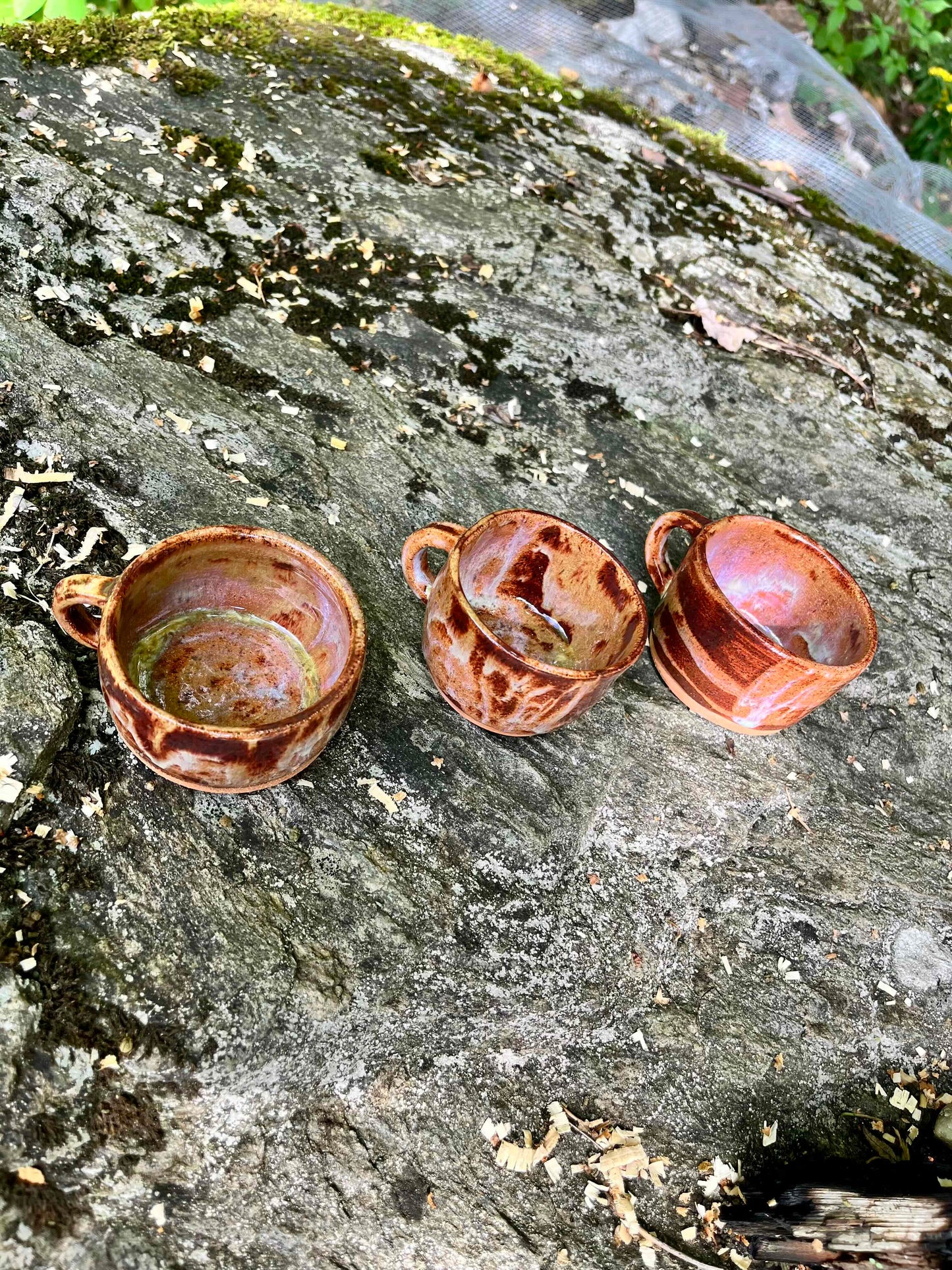 Set of Three Tiny Handled Cups