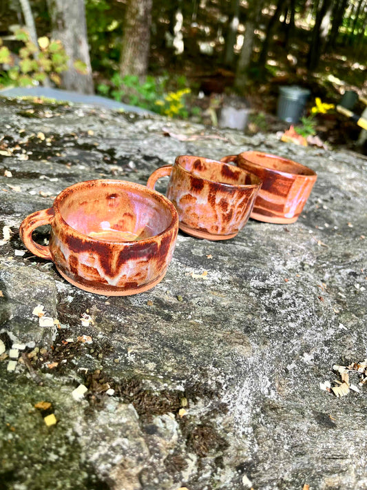 Set of Three Tiny Handled Cups