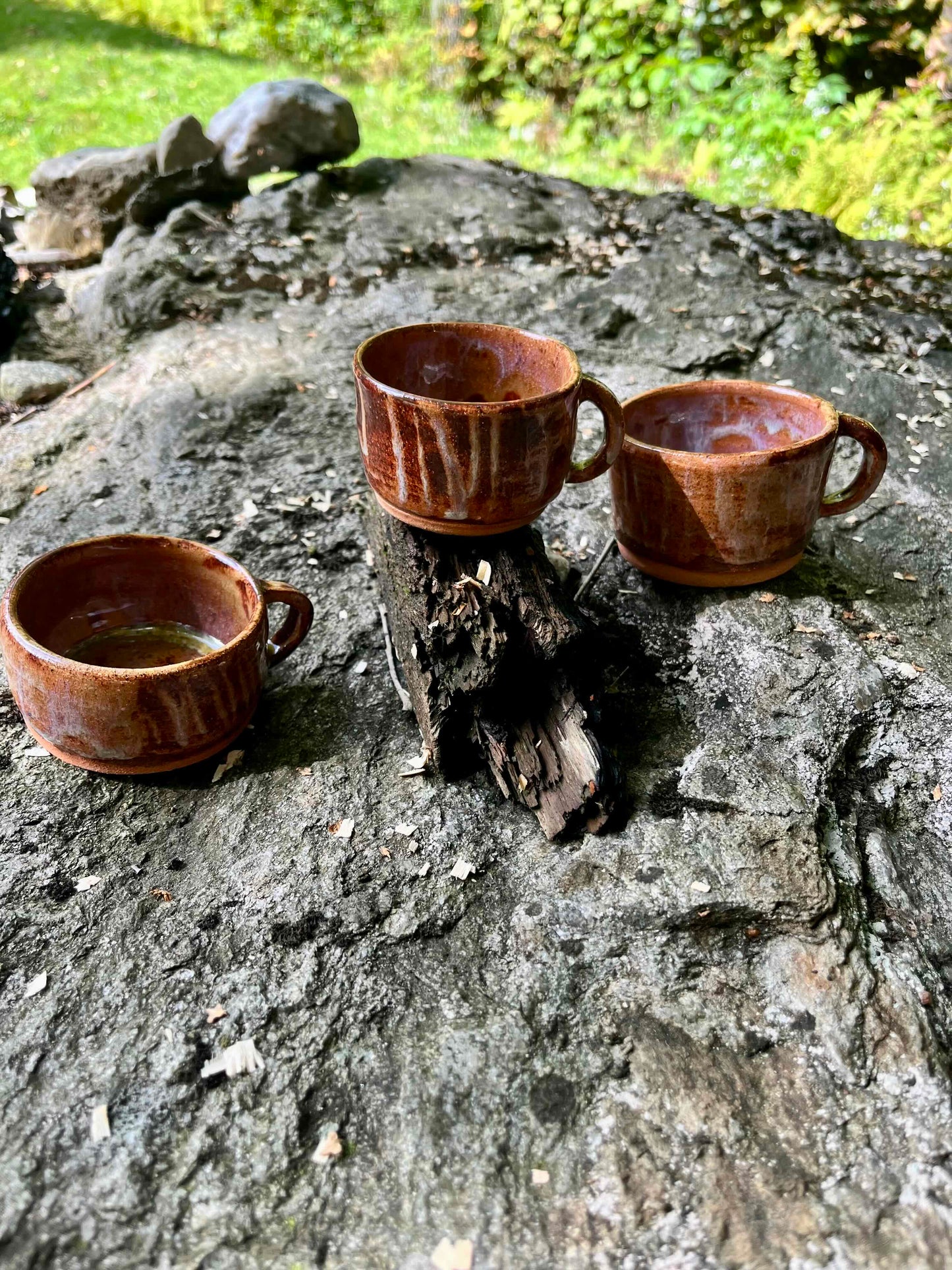 Set of Three Tiny Handled Cups