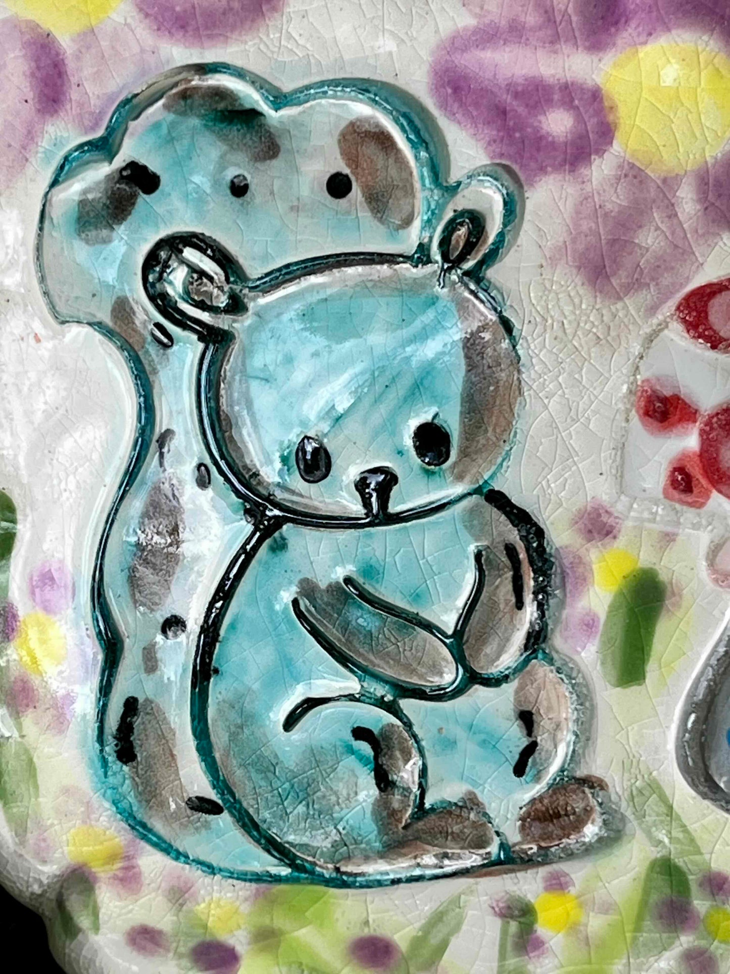 Blue Squirrel Trinket Dish