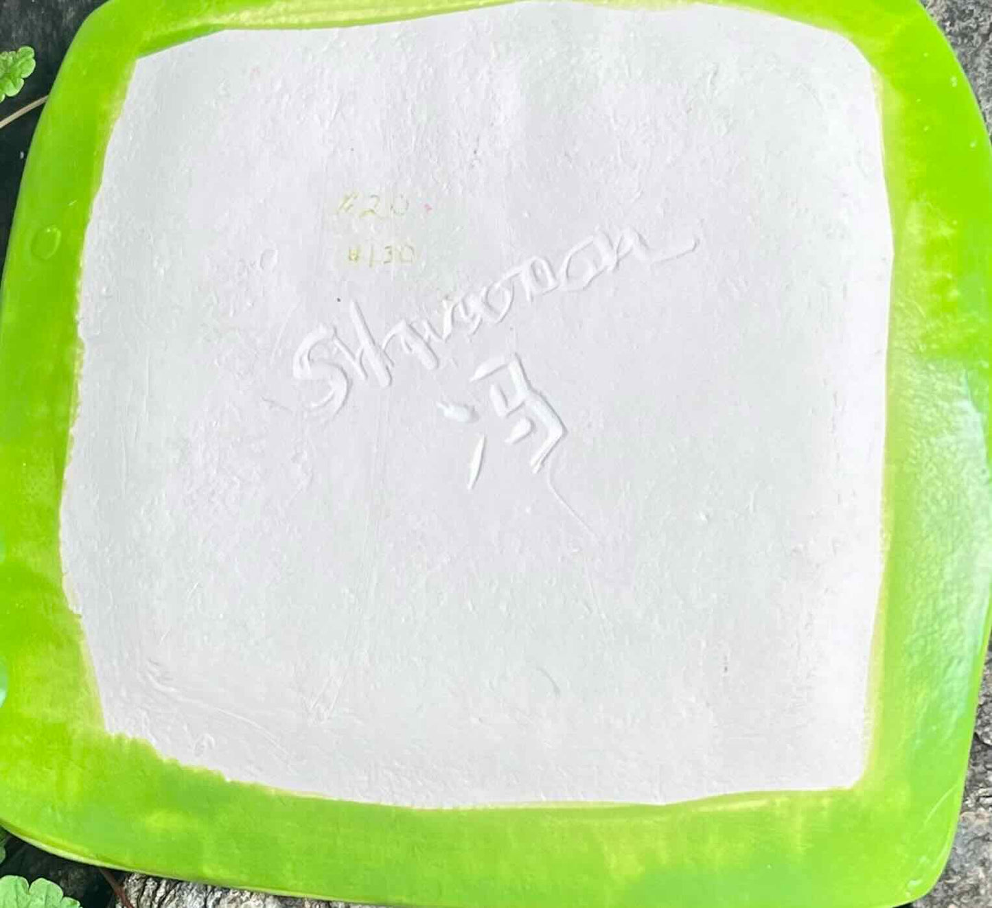 Small Square Dish with Book Nerd Cat