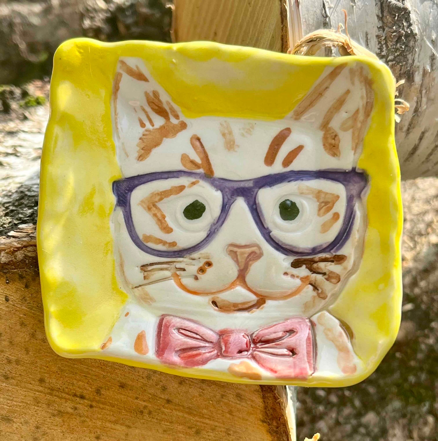 Square Cat Plate